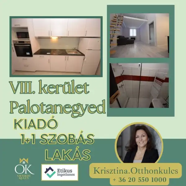 Kiadó ingatlan, Budapest, VIII. kerület 1+1 szoba 47 m² 250 E Ft/hó