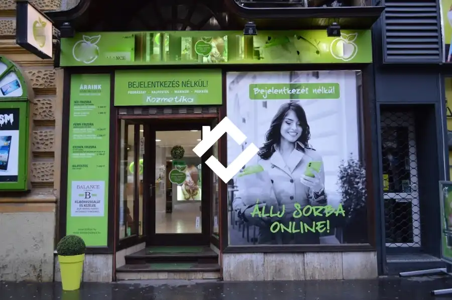 kiadó üzlethelyiség utcai bejáratos, Budapest, VI. kerület